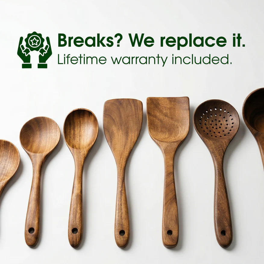 Teak Wood Utensil Set