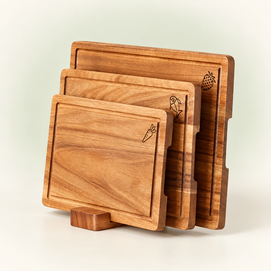 Teak Cutting Board Set of 3