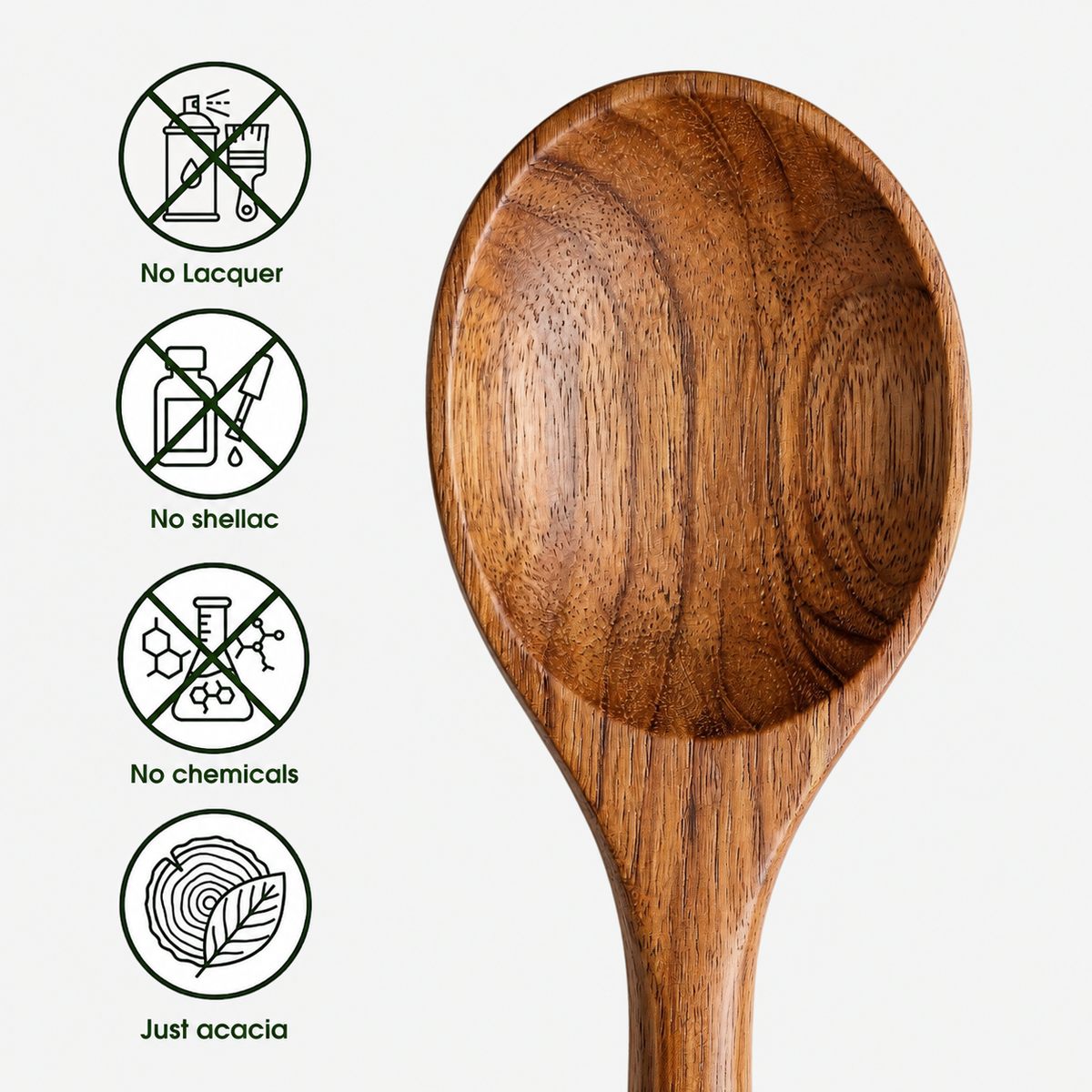 Acacia Wood Utensil Set