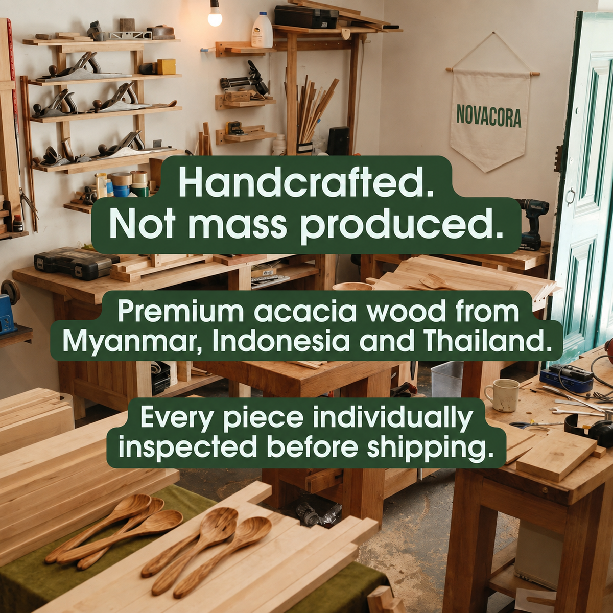 Acacia Wood Utensil Set