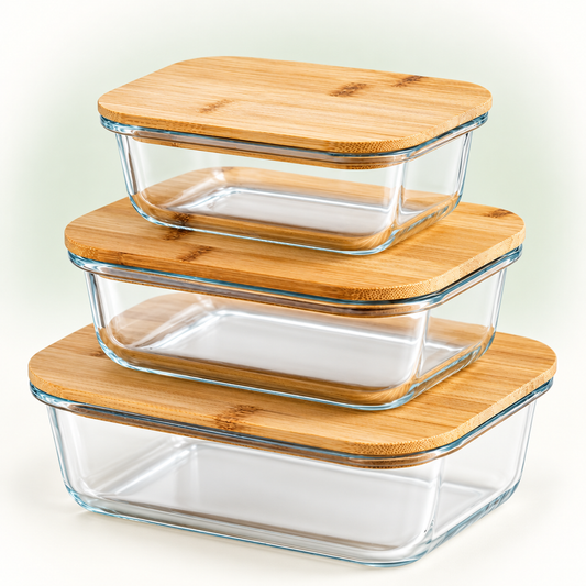 Pure Glass Food Storage Set - 3 Sizes