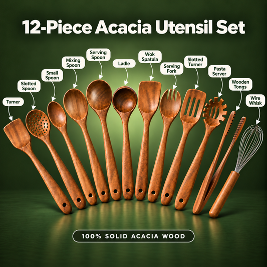 Acacia Wood Utensil Set