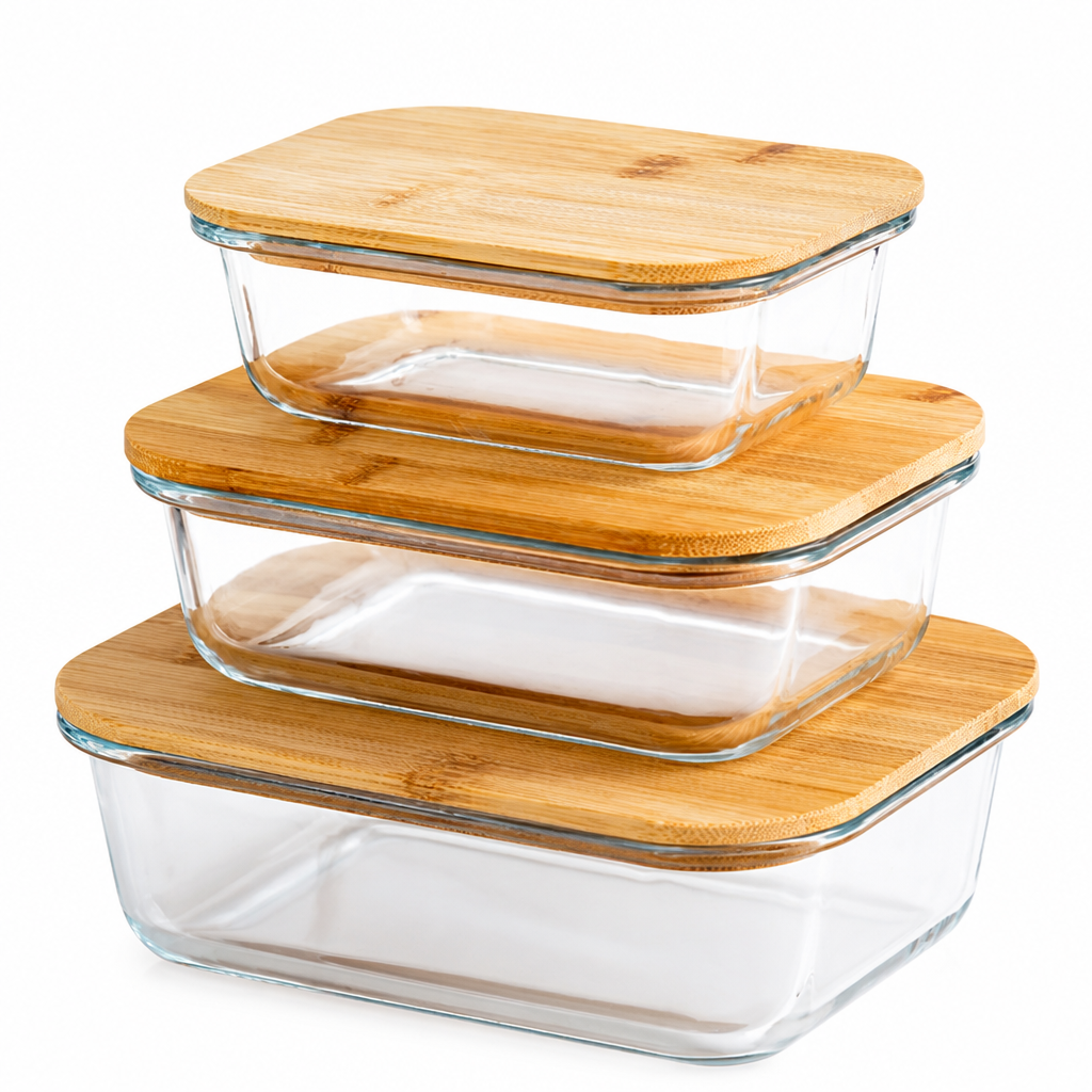 Pure Glass Food Storage Set - 3 Sizes